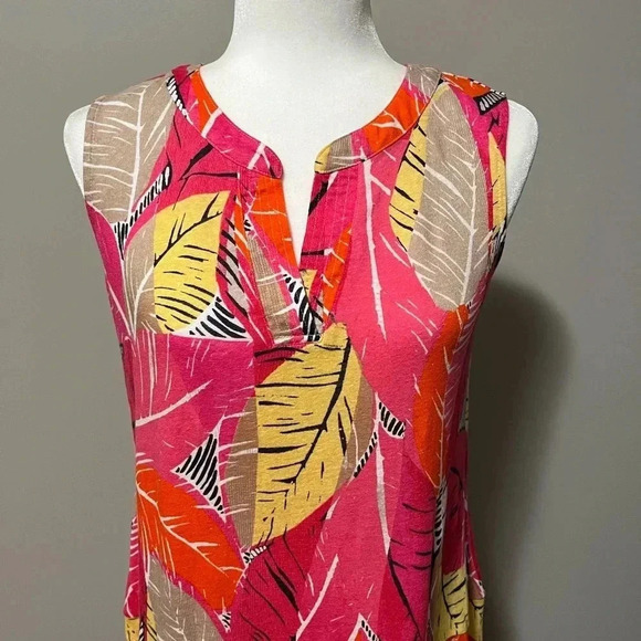 NIC+ZOE Feather Leaves Sleeveless Dress - Picture 12 of 12